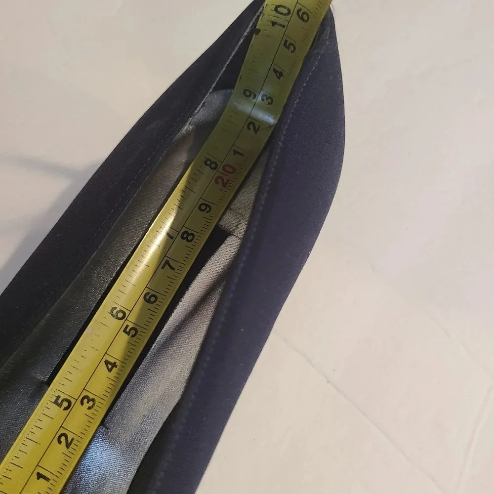 Vintage Stuart Weitzman shoes women's block heel dark blue size 7,5 (9in.inside)